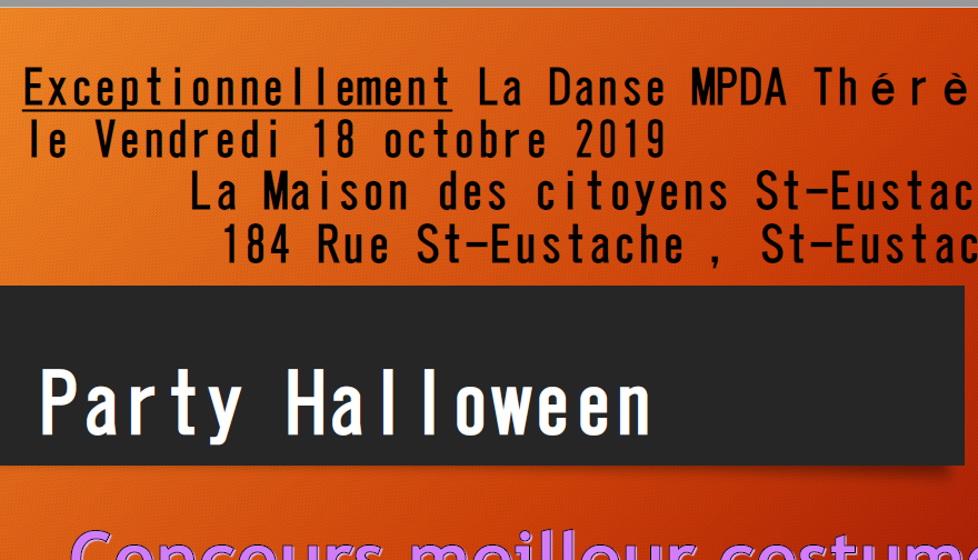 Super Party Halloween, venez en grand nombre.